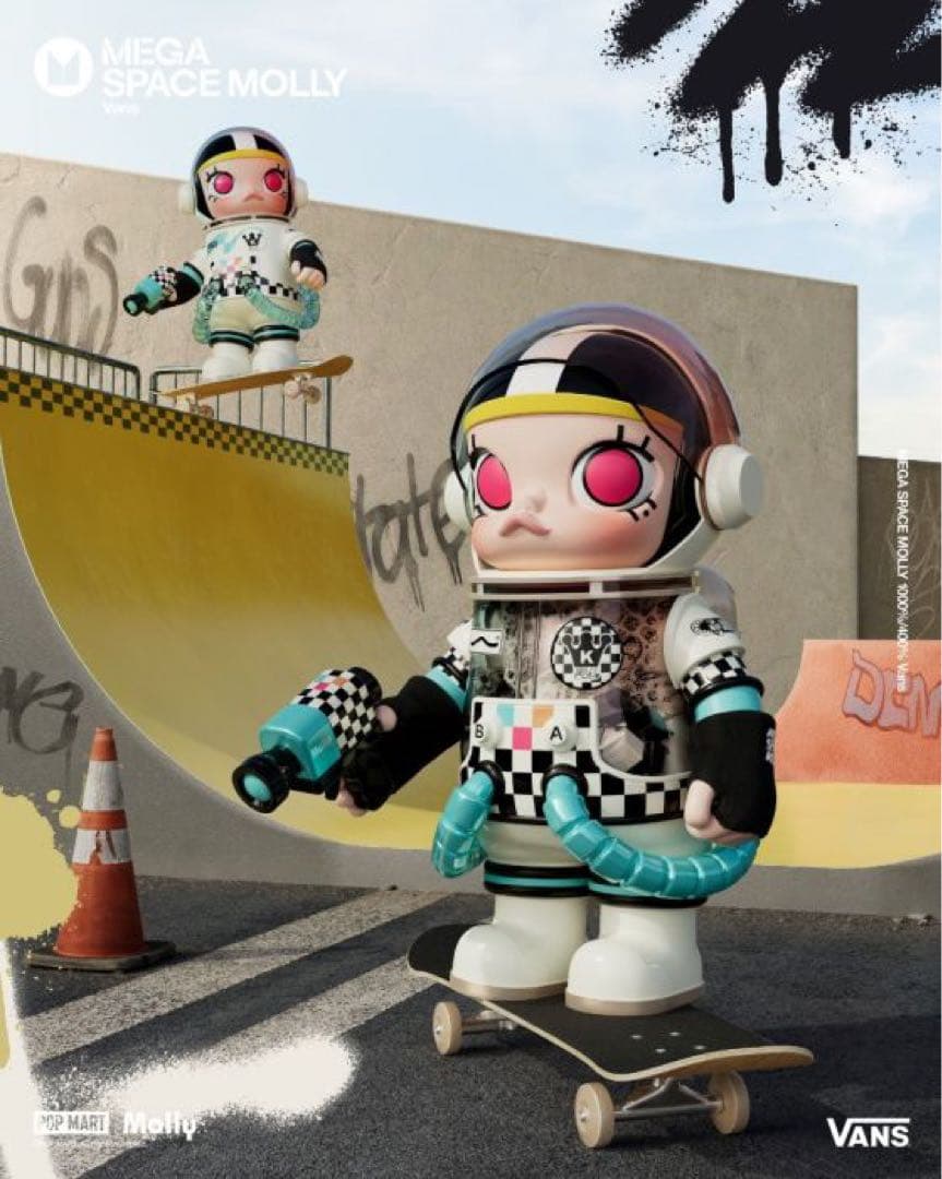 POPMART MEGA SPACE MOLLY 400% VANS 新品未開封