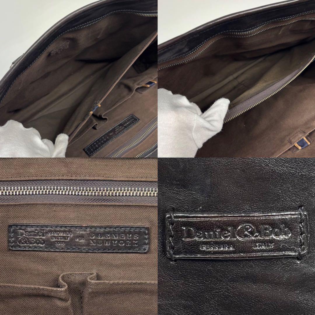 Daniel&Bob　ブリーフケース　レザー　高級　別注　ダークブラウン