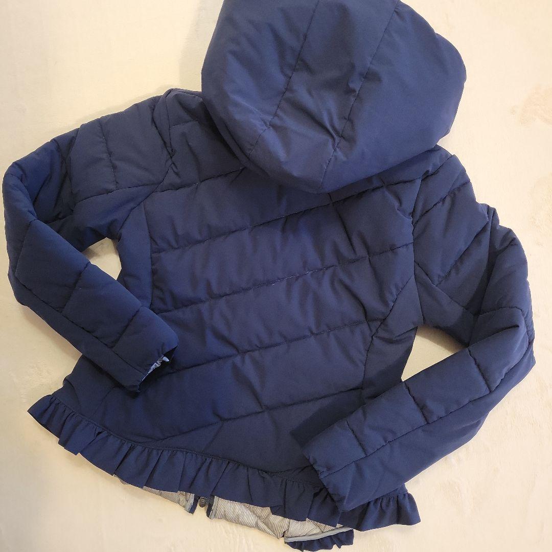 超美品✨お洒落に可愛く防寒❤TAYLORMADE 中綿フリルブルゾン☆ ネイビー