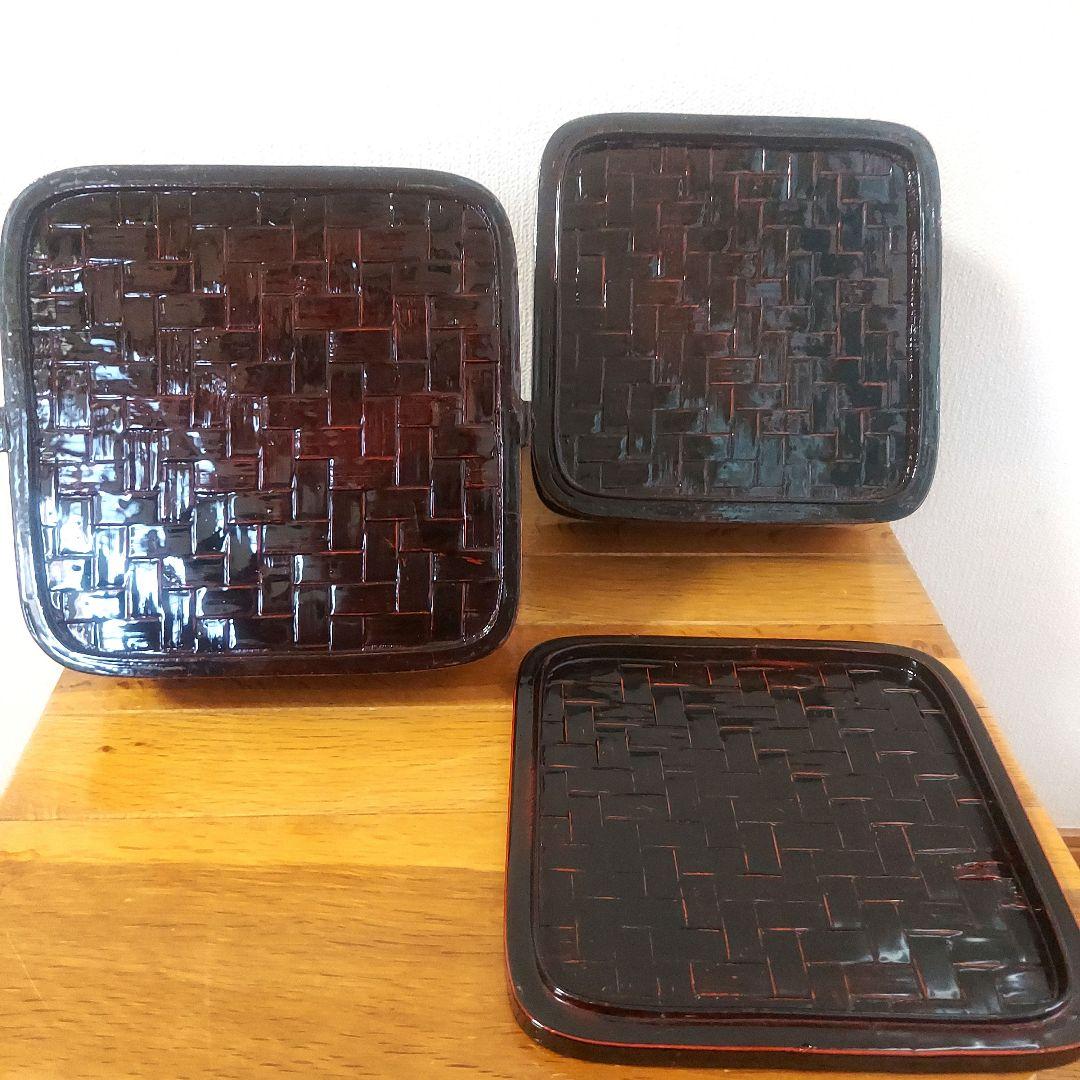 美品　竹細工　お節料理　ランチボックス　裁縫箱　茶籠　和モダン