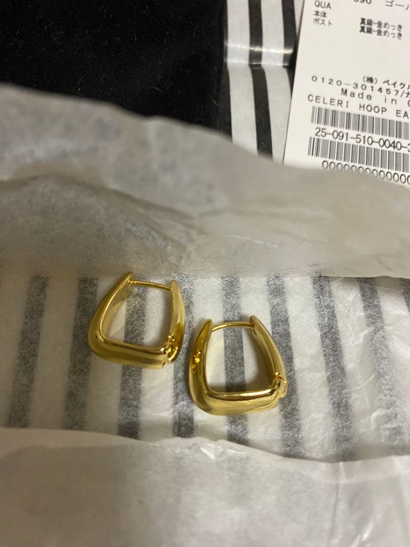 【CELERI/セルリ】HOOP PIERCE GOLD