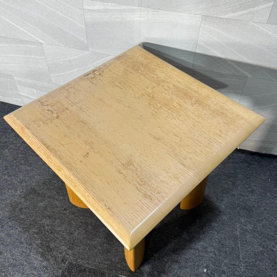 SHIRAKAWA リビングテーブル 無垢材 60cm 正方形 ミニ d4609