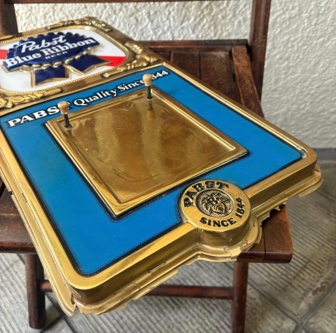 Pabst blue ribbonアメリカン　アンティークUSAビール　看板