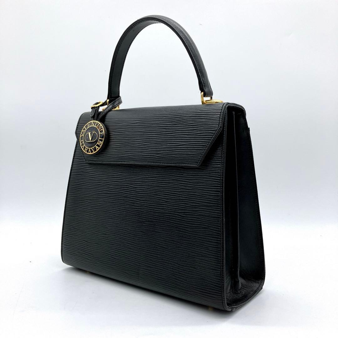 【Valentino Garavani】2wayバッグ　ハンドバッグ　ブラック