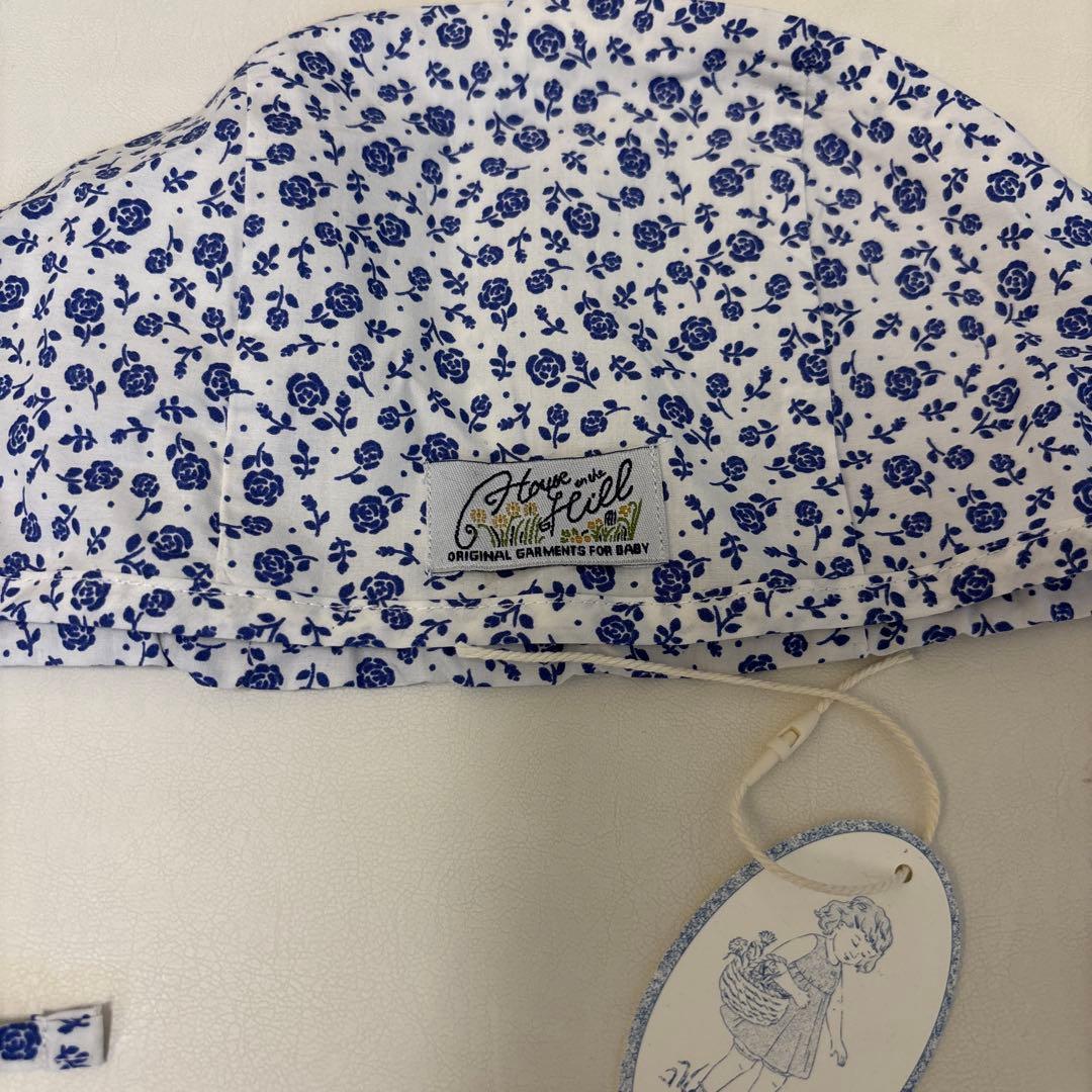 house on the hill flower ボンネット　80サイズ
