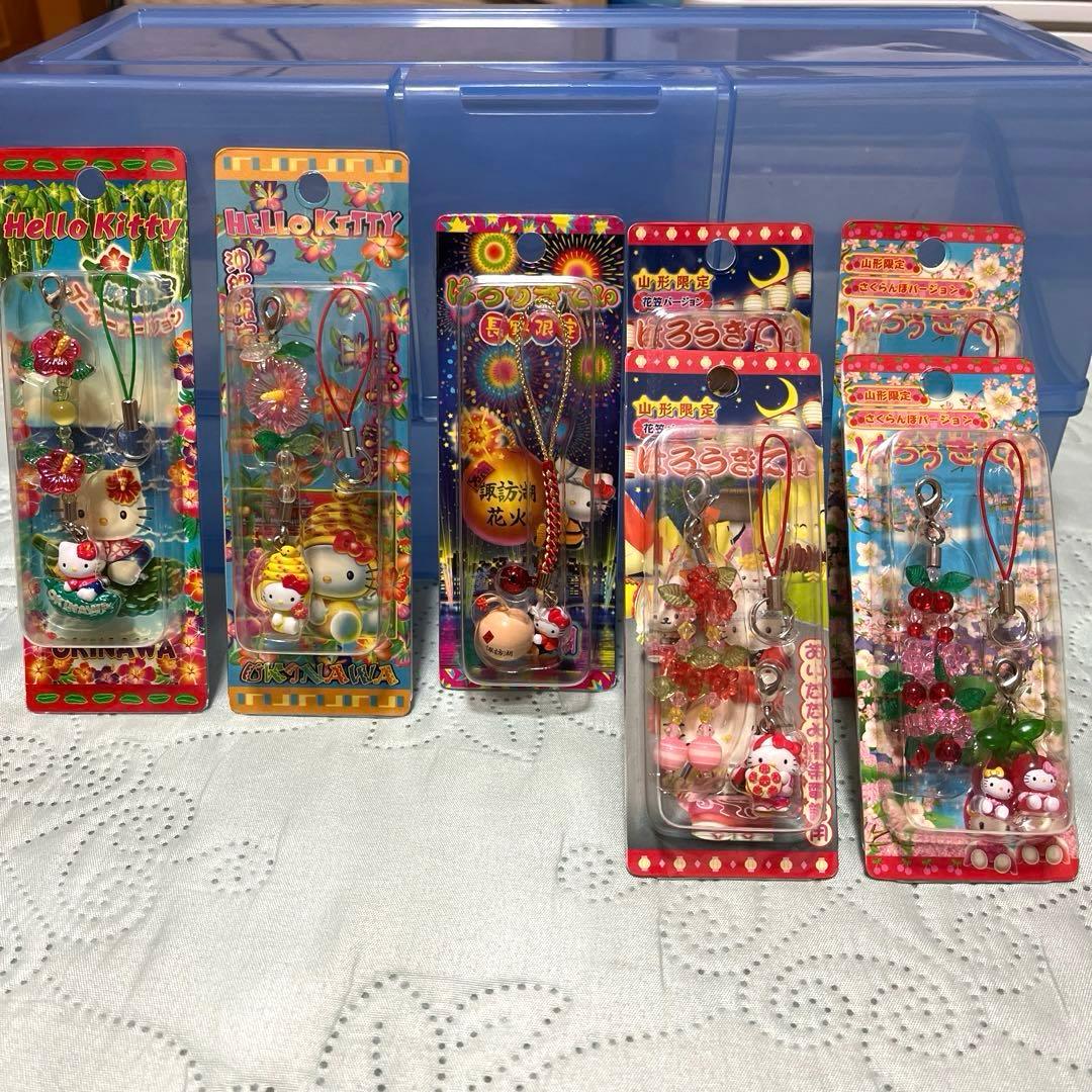 Hello kitty(ハローキティ) 根付け ストラップ他(平成キティ)64個