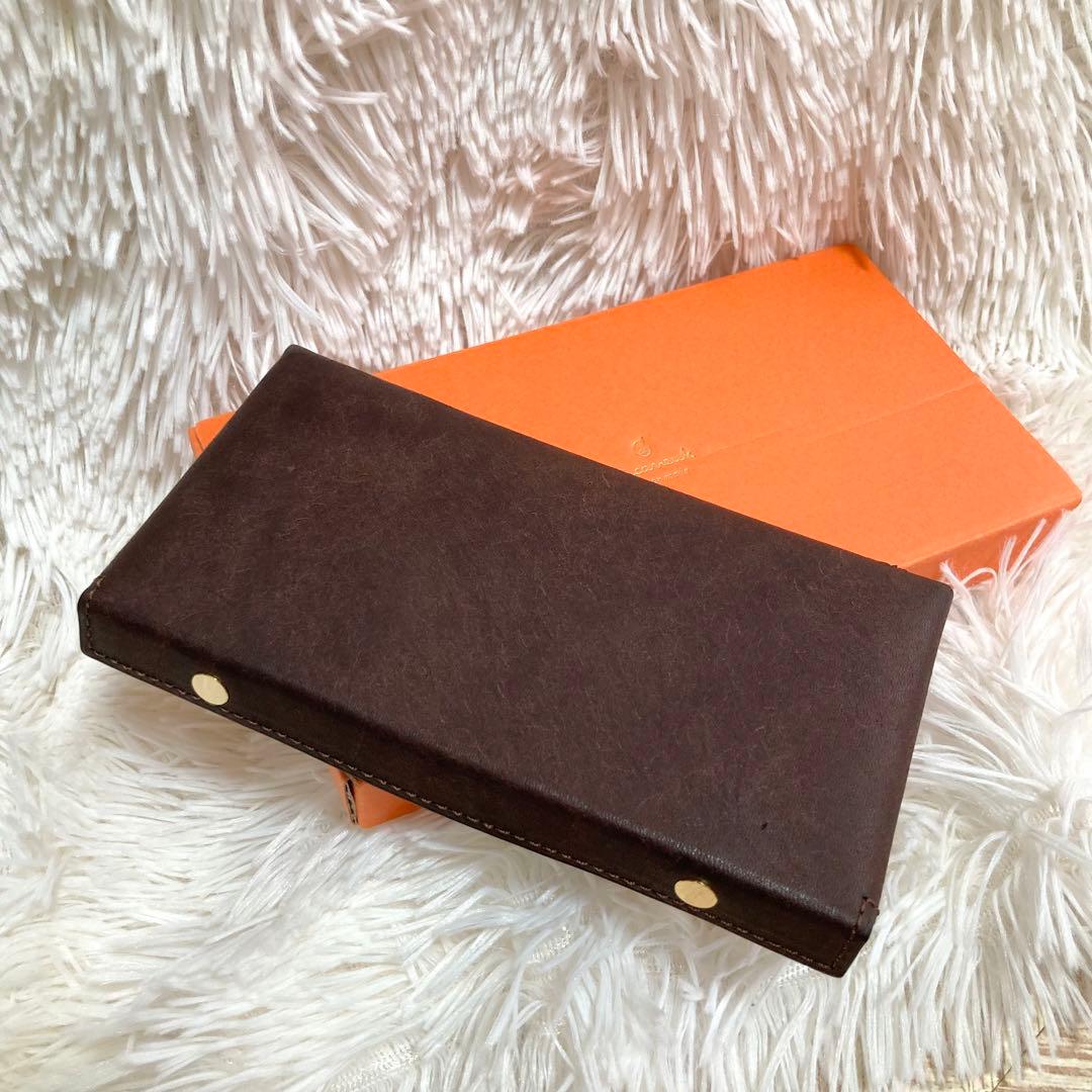 ほぼ新品⭐︎大人気！　アルカヌーク　レガシー　長財布　チョコブラウン　B品