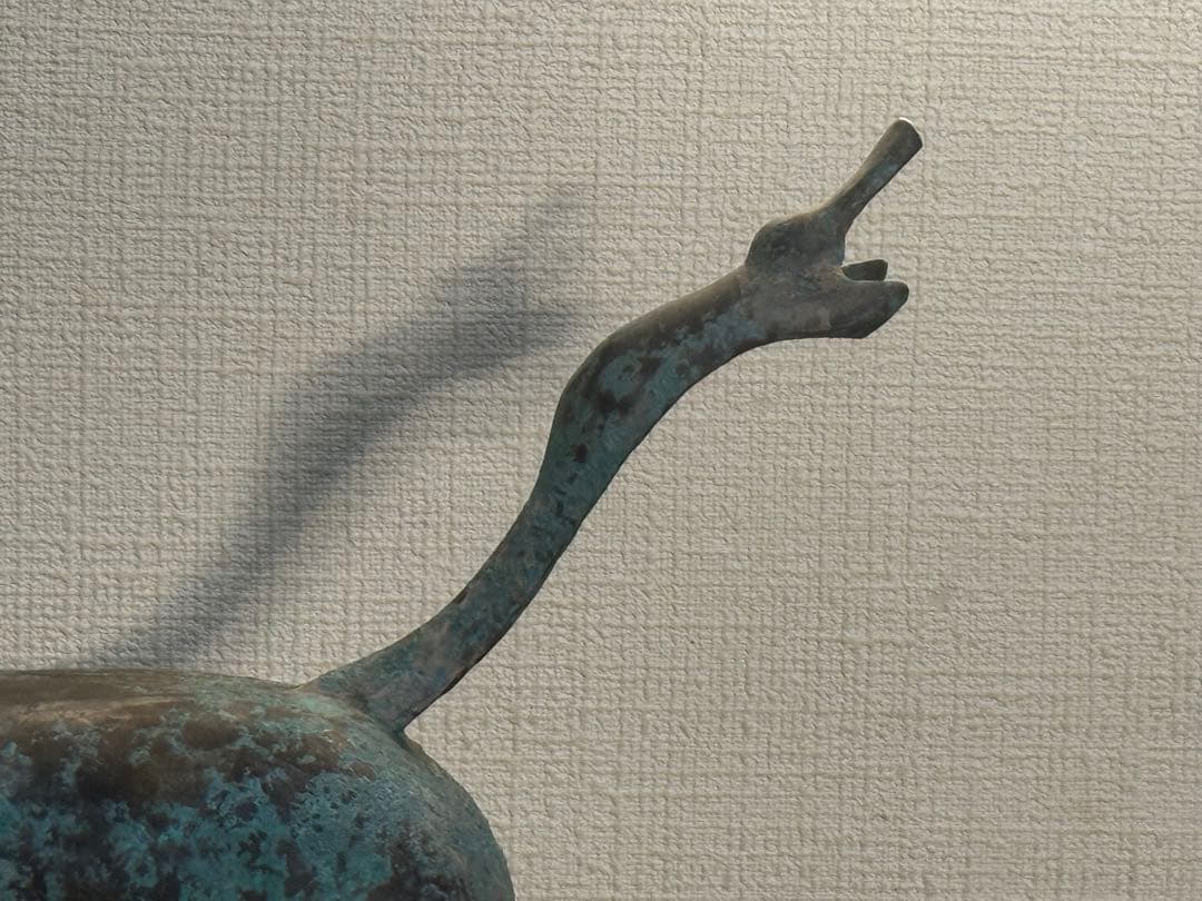 中国　青銅器　馬　台付　古代銅器　送料込み251101