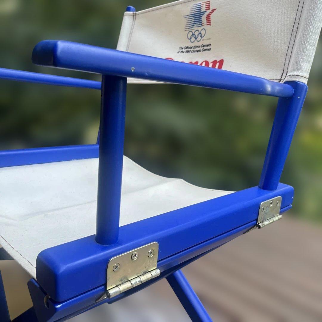 Canon ディレクターズチェア 木製 帆布　折りたたみ 1984年ロス五輪