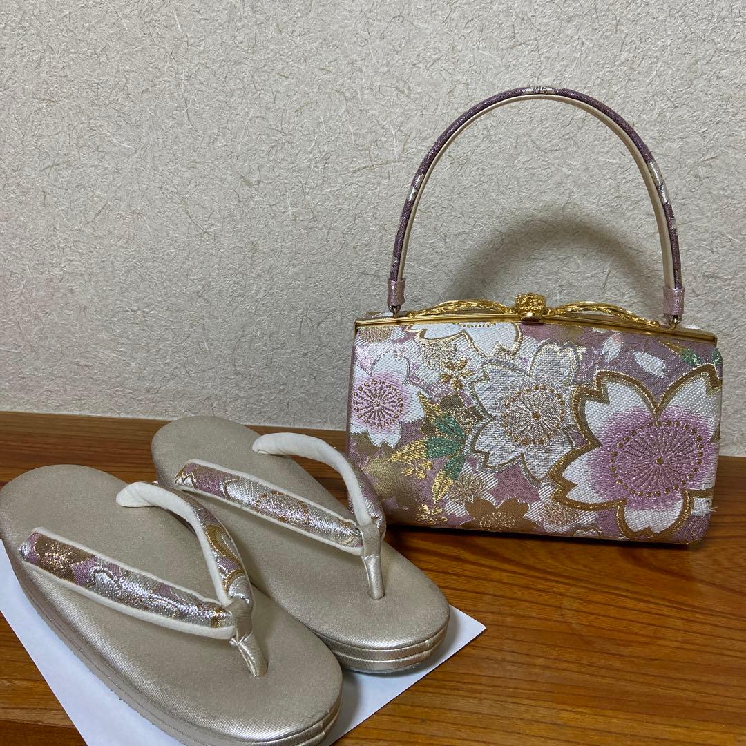 紗織 和装 草履・バッグ セット　振袖用