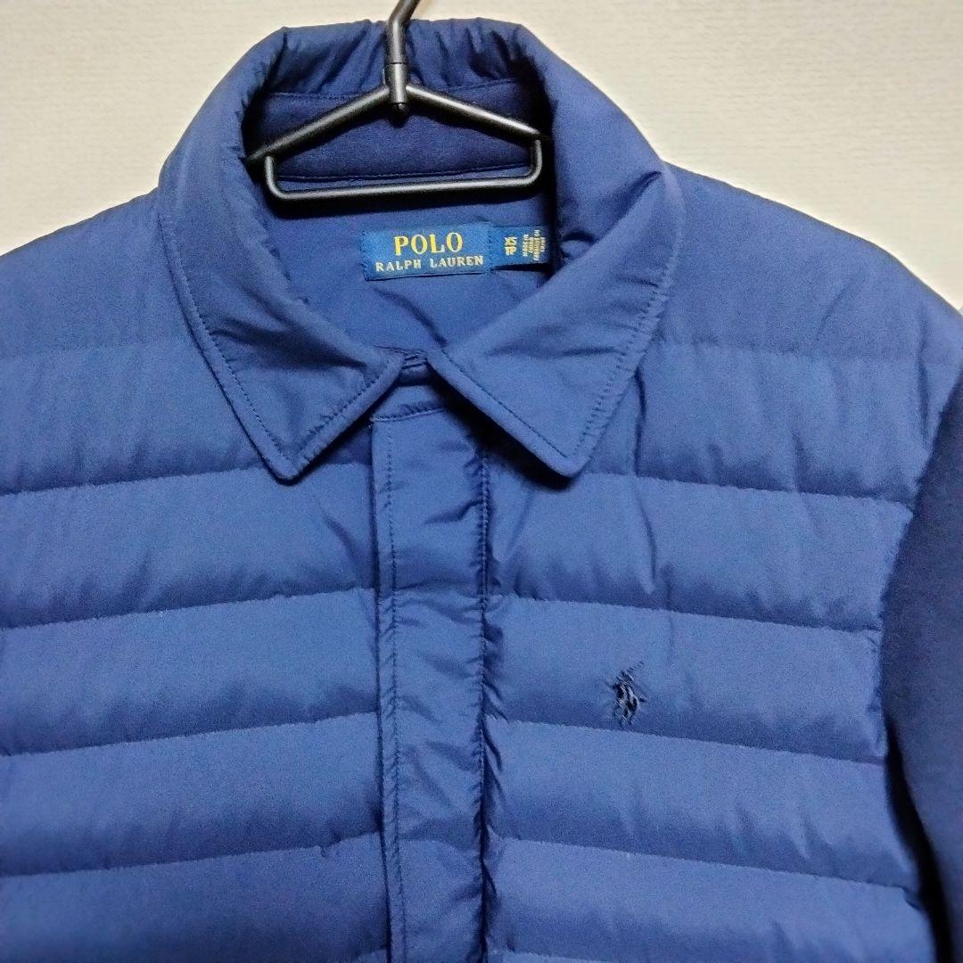 POLO ラルフローレン ハイブリッド ダウンブルゾン メンズXS ネイビー系