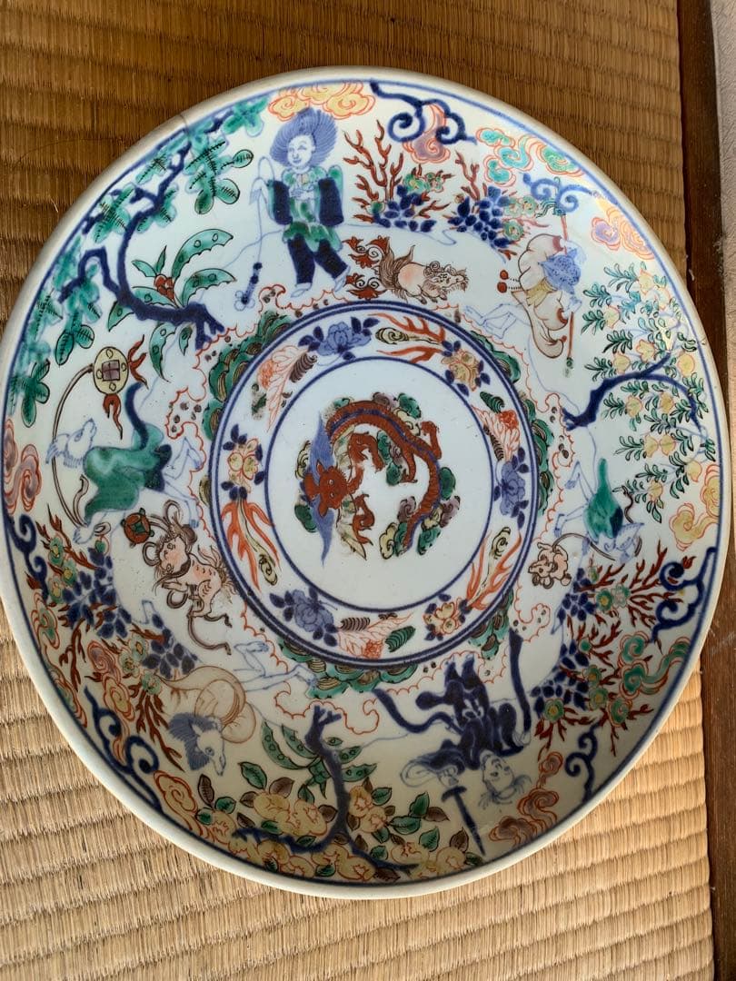江戸時代五彩大盤