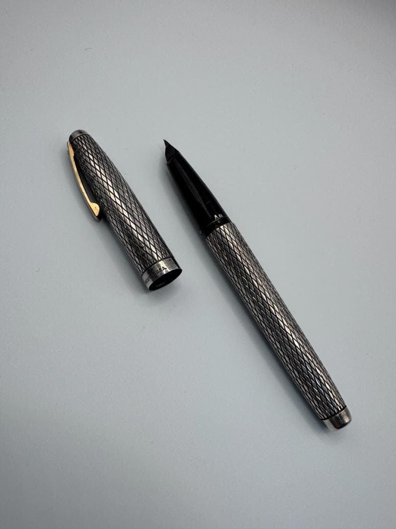 【SHEAFFER Targa】スターリングシルバー 万年筆 (14K金ペン先)