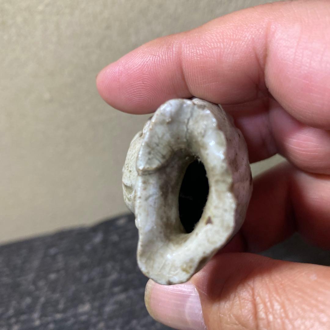 珍品　おふけ焼　大黒天水滴