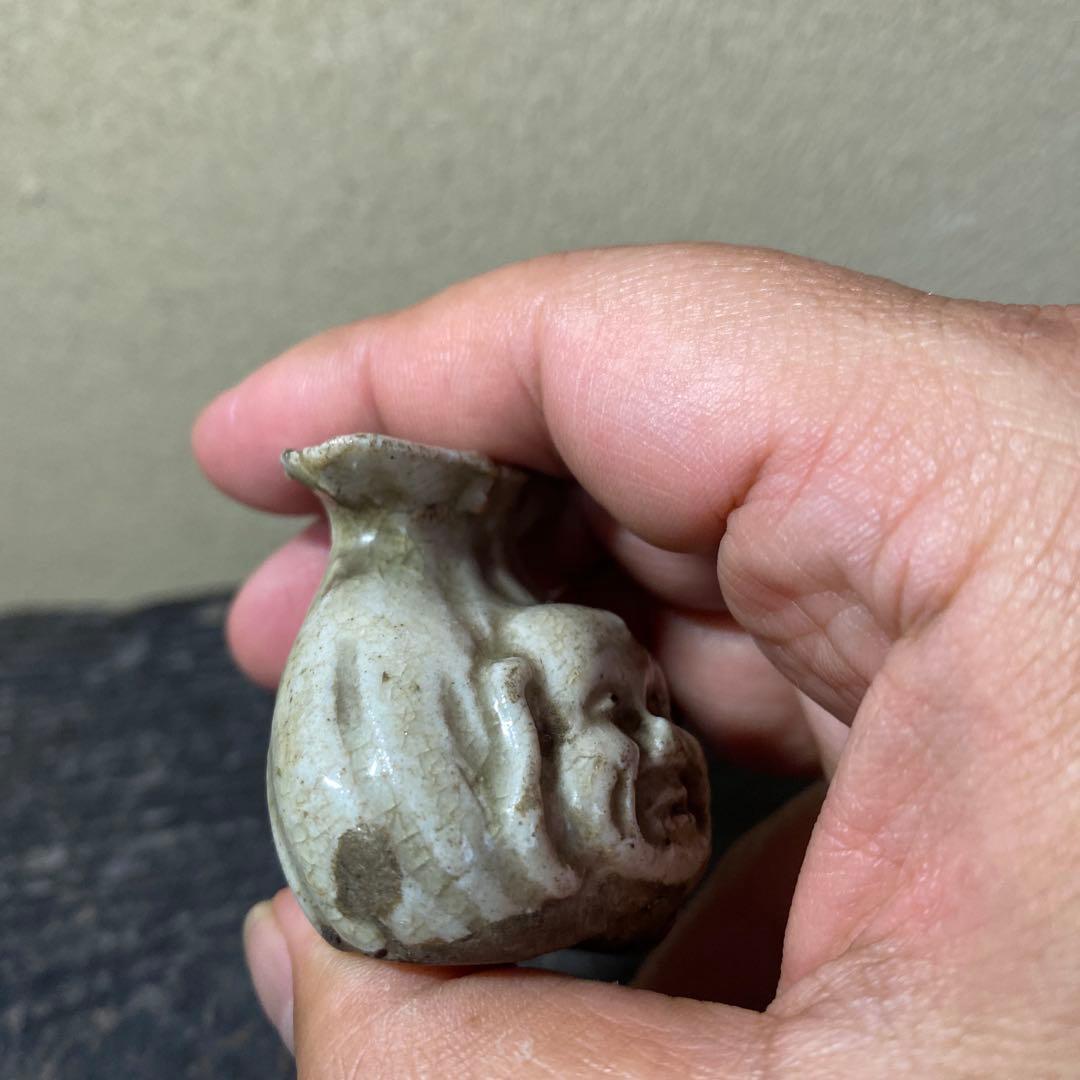 珍品　おふけ焼　大黒天水滴