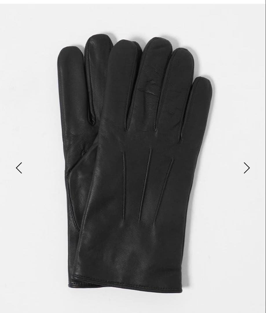 試着のみ◆UNITED ARROWS◆レザーグローブ◆ブラック