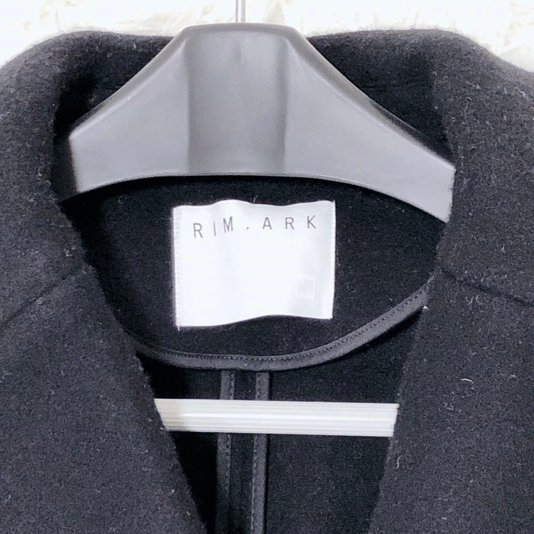 リムアーク　ワイドダブルブレストコート　チェスターコート　ブラック