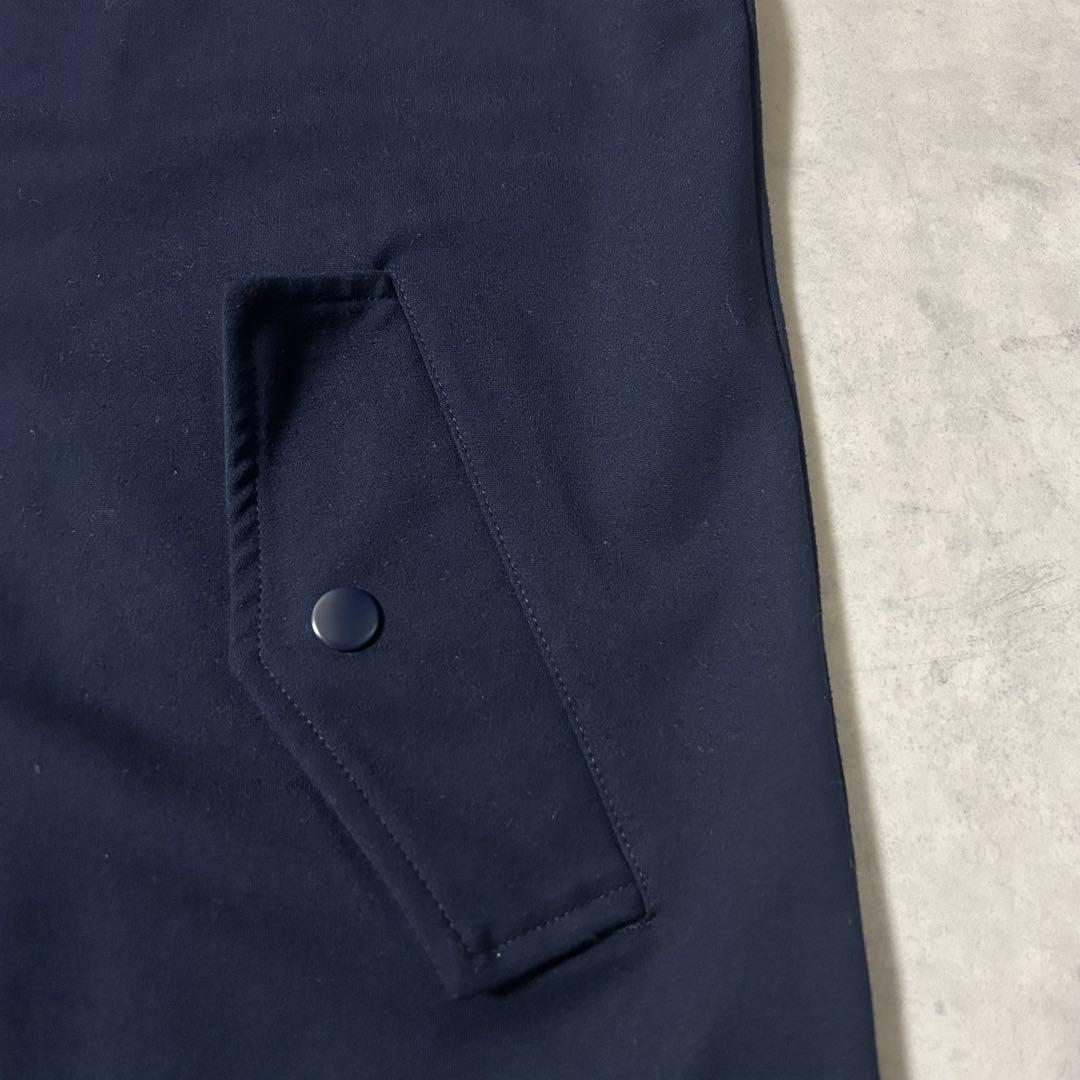 ムータマリン ドライバーズジャージ ポンチブルゾン ダブルジップ ロゴ ネイビー