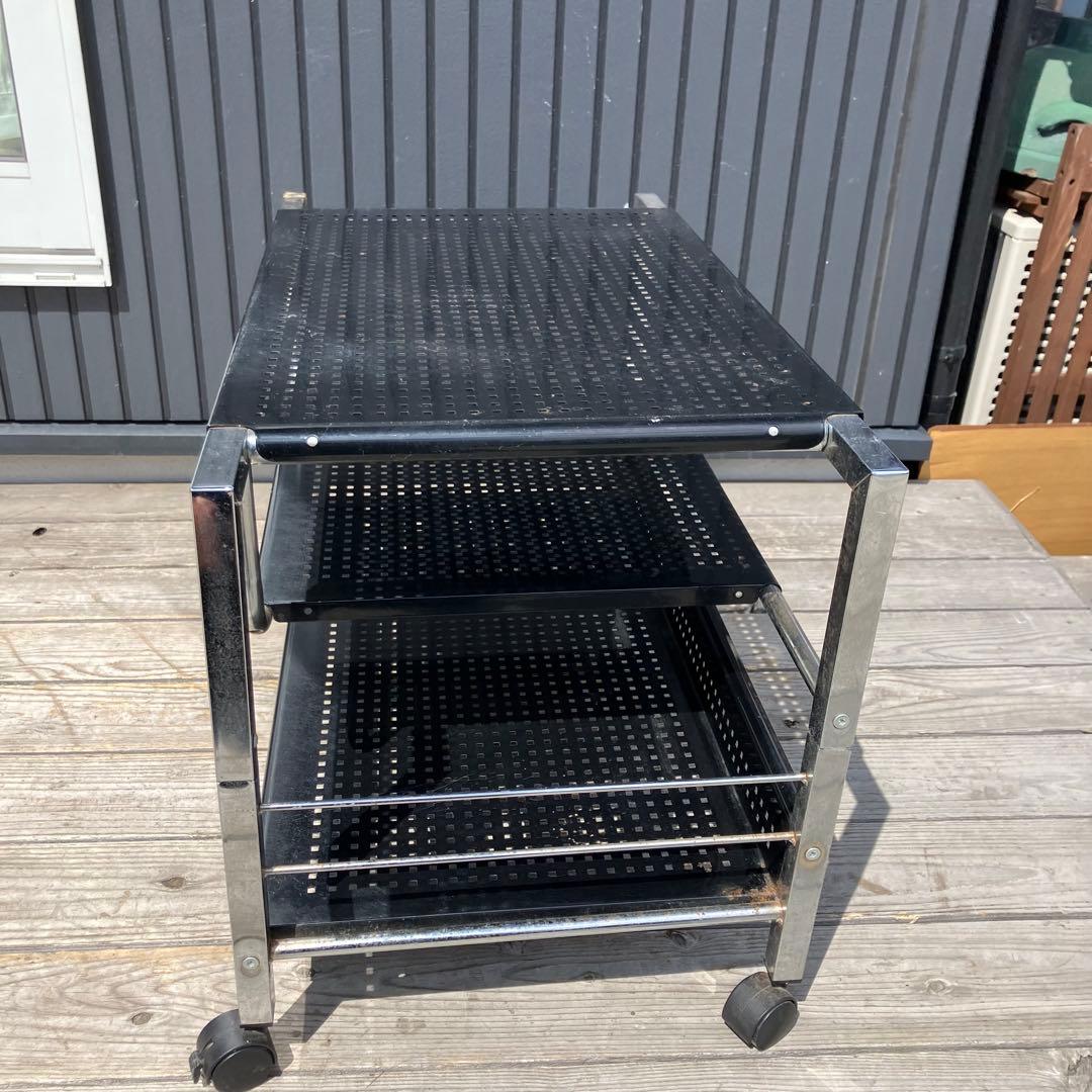 昭和レトロ インダストリアル スチール製テレビボード テレビ台 サイドテーブル