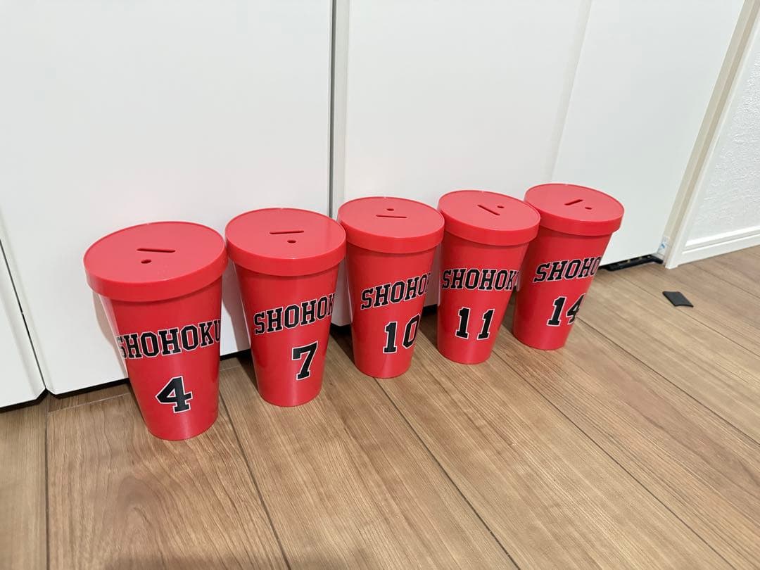 完売品 映画 スラムダンク 湘北ユニフォーム ドリンクホルダー5点セット 劇場版