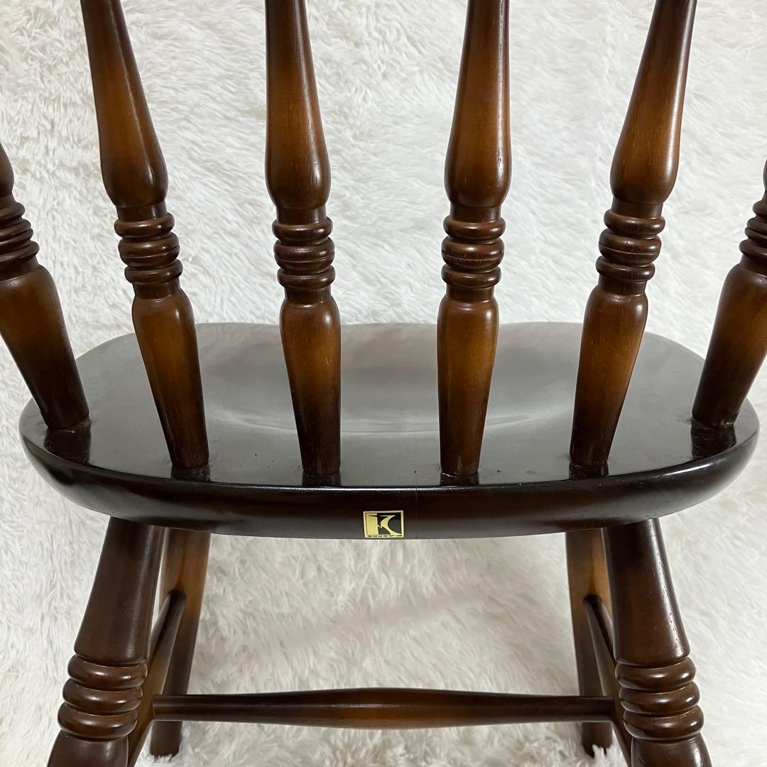 飛騨産業　キツツキ　ウィンザーチェア　2脚セット　ダイニング　クラシック　茶色