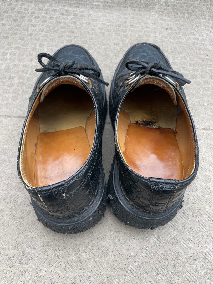 E COX 8961 クロコダイル UK6 ジョージコックス