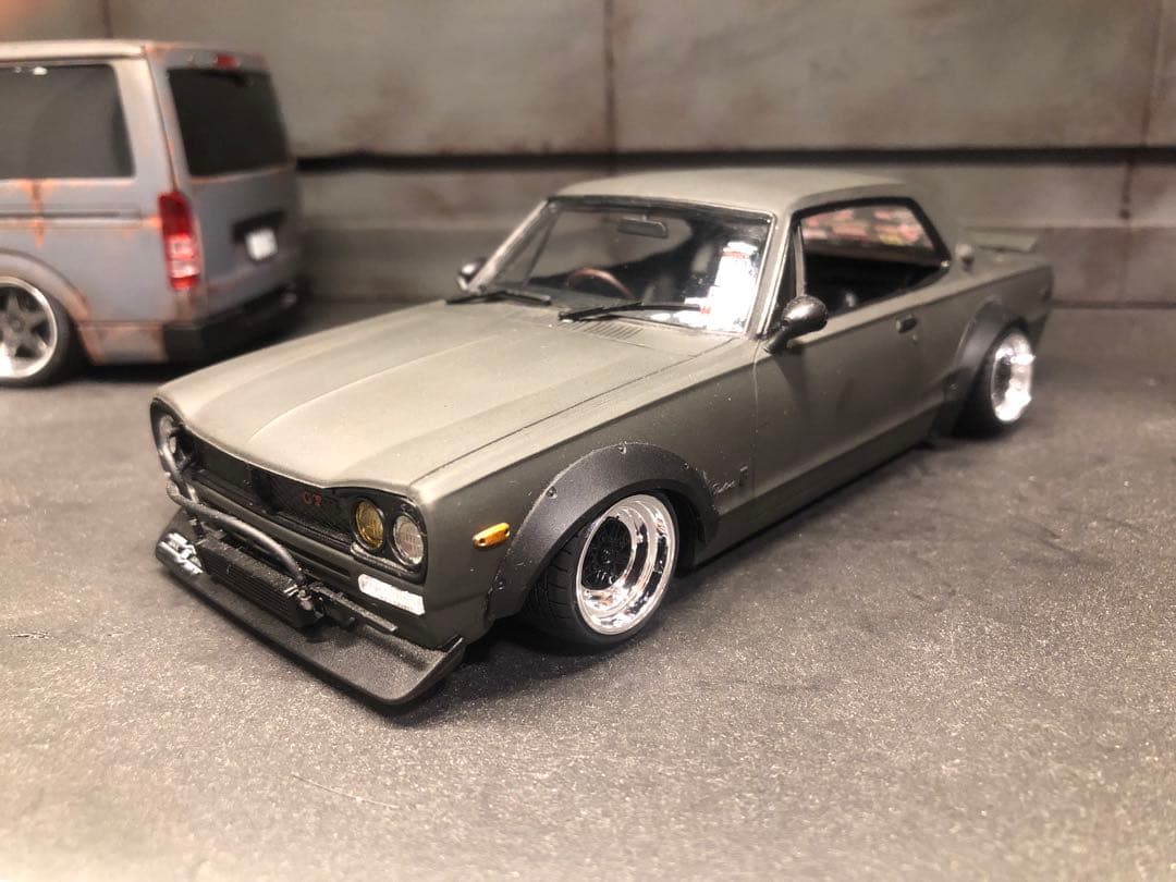 サイン入り箱付き　リバティーウォークハコスカ　プラモデル　完成品