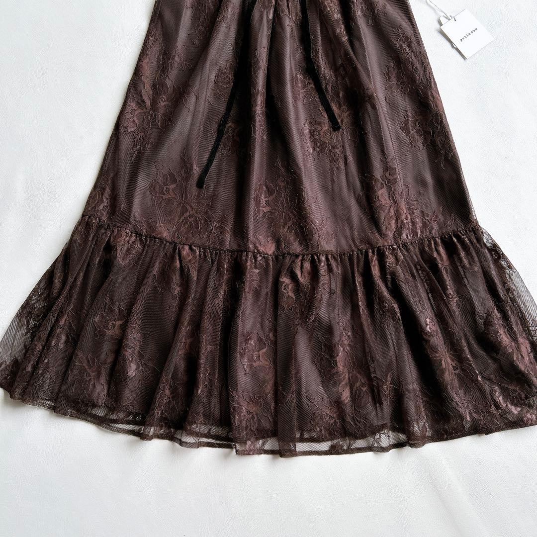 新品★リルフェテpetirobe パーティドレス　ティアードレースワンピース