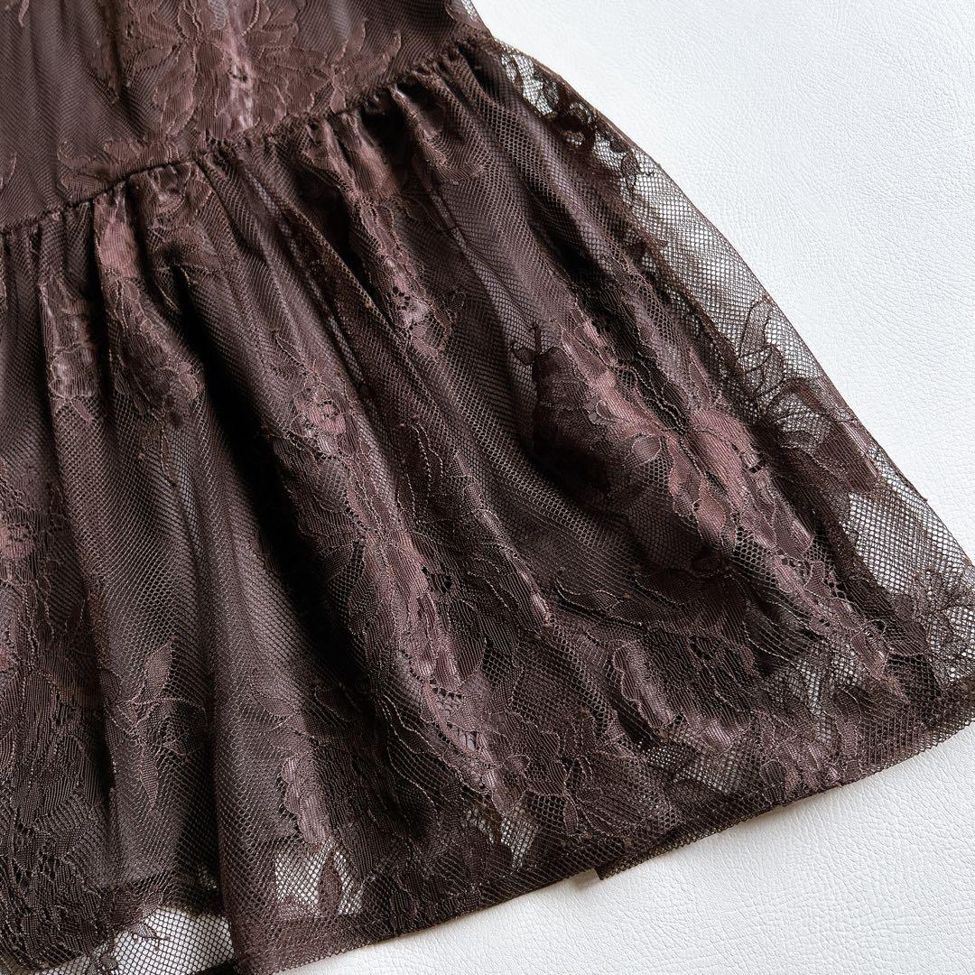 新品★リルフェテpetirobe パーティドレス　ティアードレースワンピース