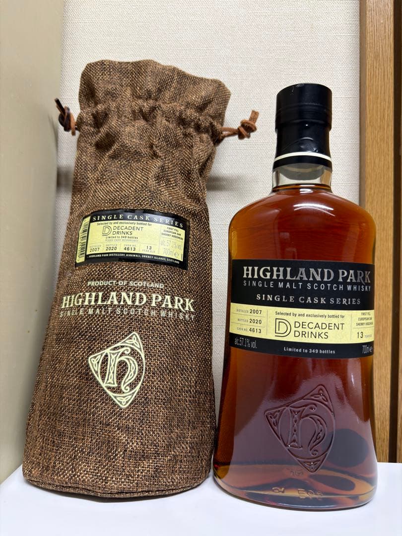 ハイランドパーク　DECADENT DRINKS 2007 13年　700ml