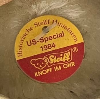 ぬいぐるみ Antique Steiff Teddy Bear 1984