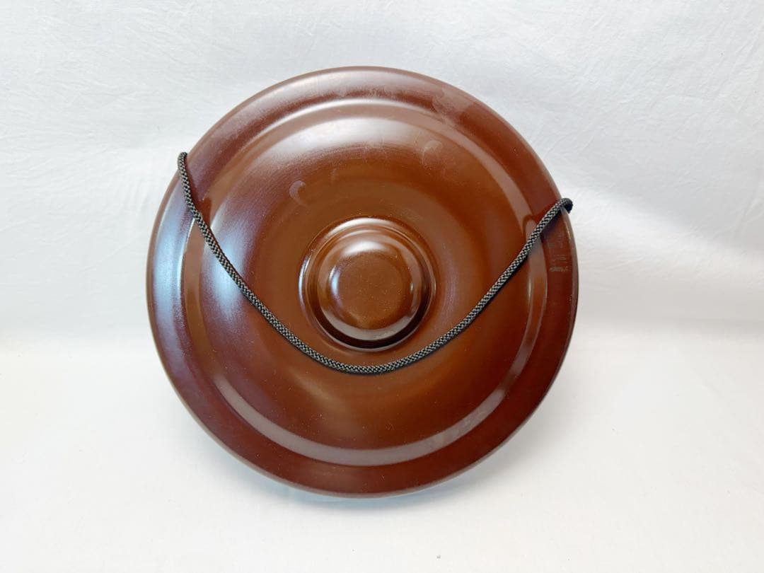 未使用 茶道具 銅鑼 桴付 仏教歌舞伎打楽器 鐘鳴物 重さ約1.3kg 元箱