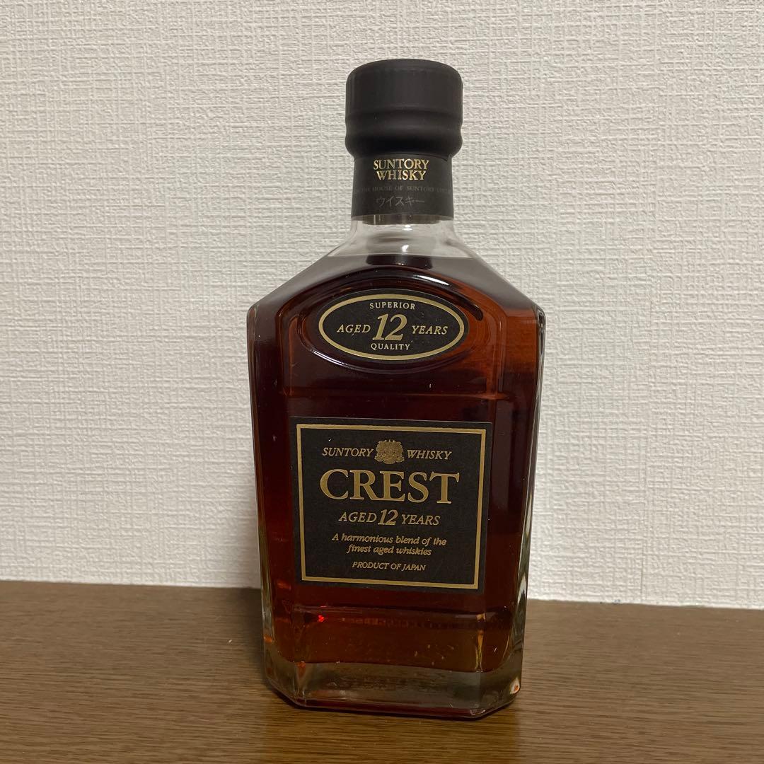 古酒　サントリー　ウイスキー　クレスト　12年　未開栓