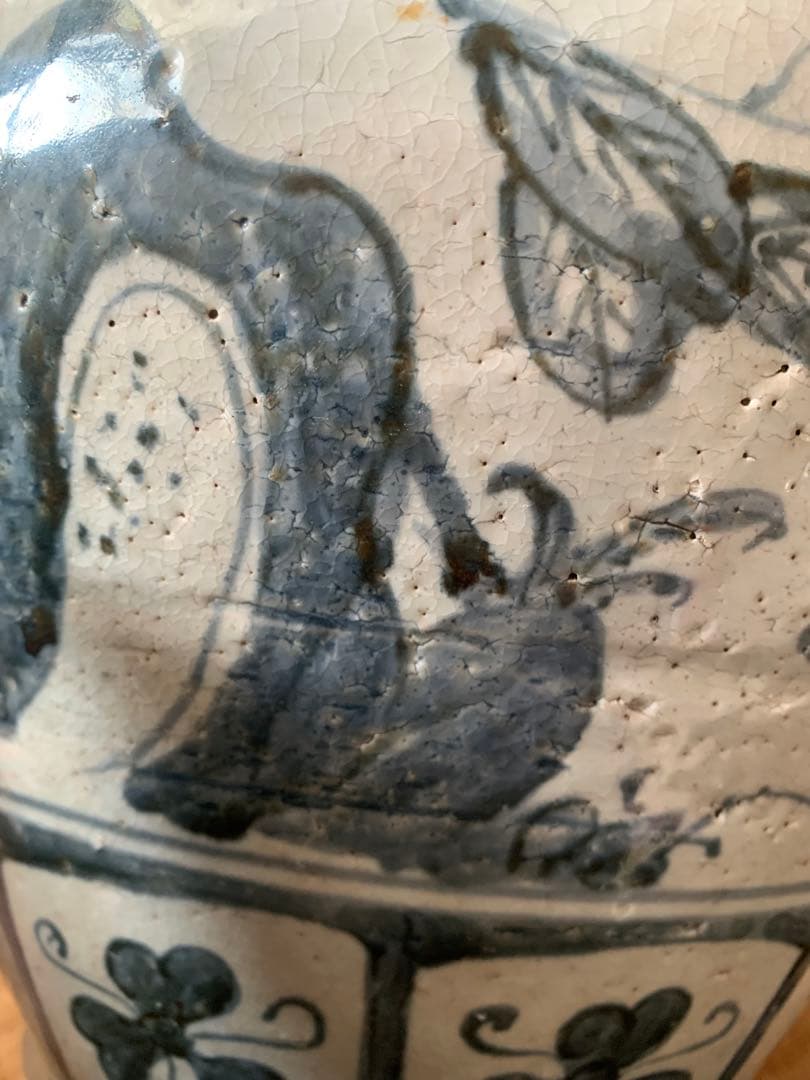 中国明時代早期染付大缶