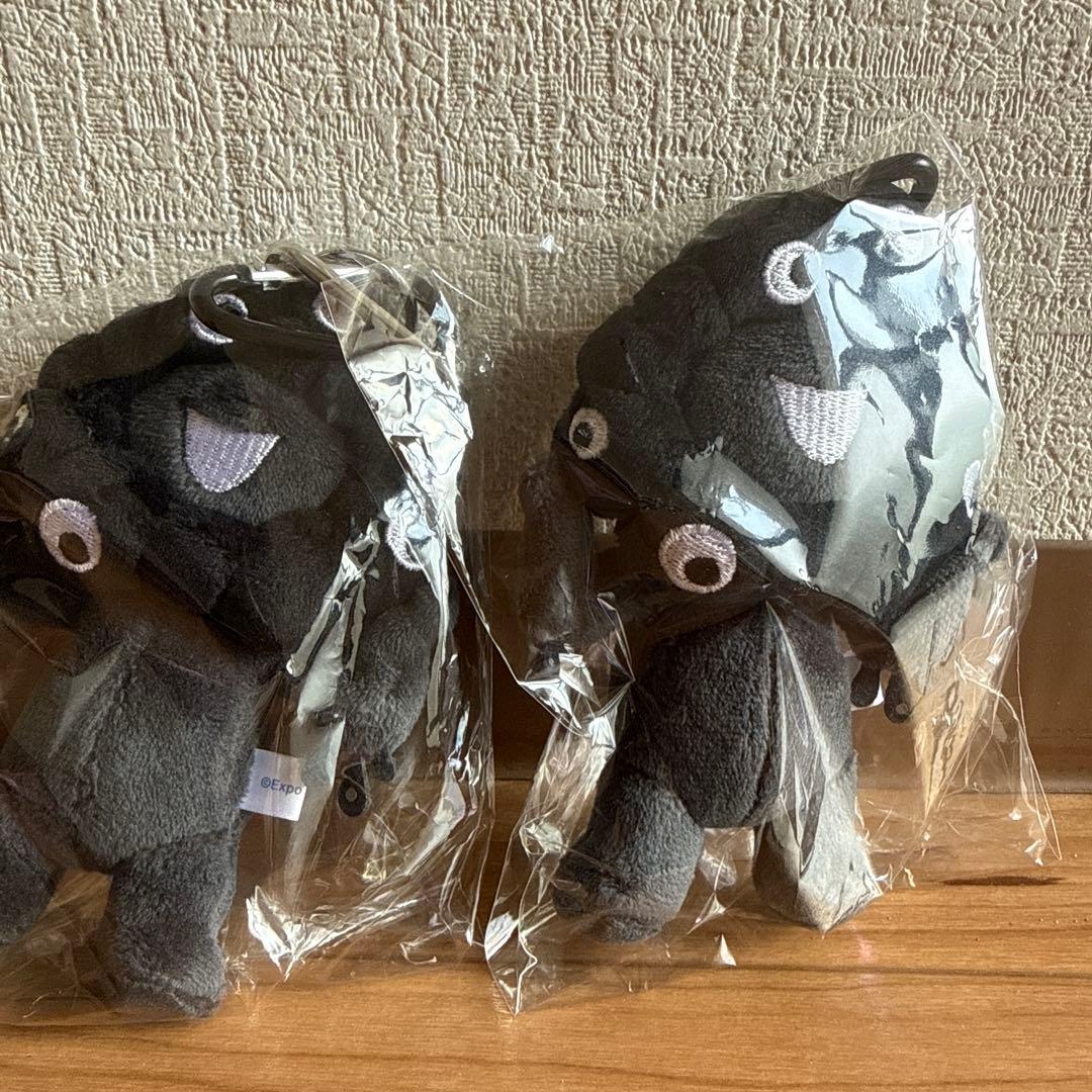 【未開封】黒ミャクミャクセット カラビナ付き 関西万博 EXPO25 立ち✖️2