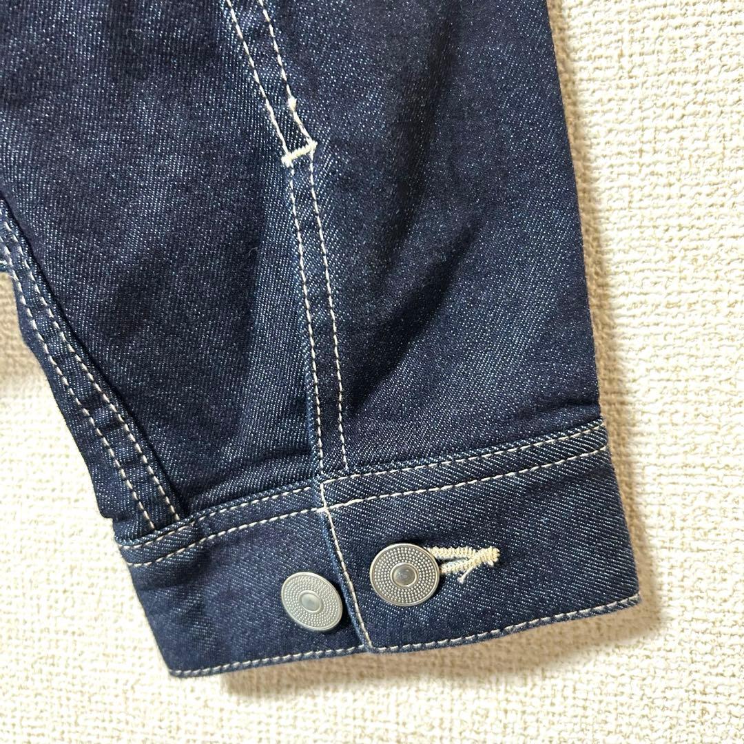 【美品】 サンタフェ Santafe デニムジャケット ポケットロゴ XL相当