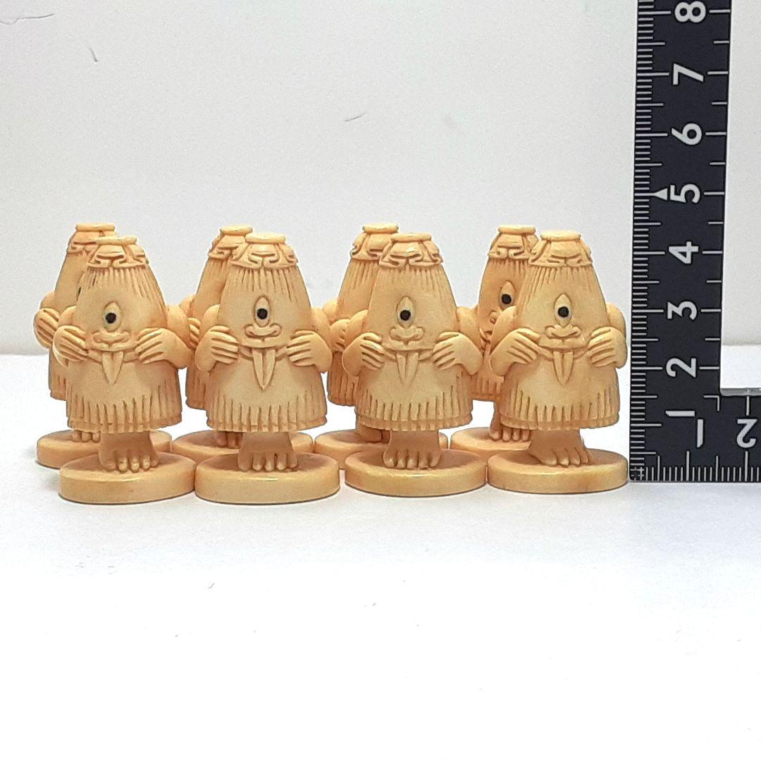 Y1239　最高級品　天然素材　妖怪造形彫刻　駒　３０体　根付　在銘有