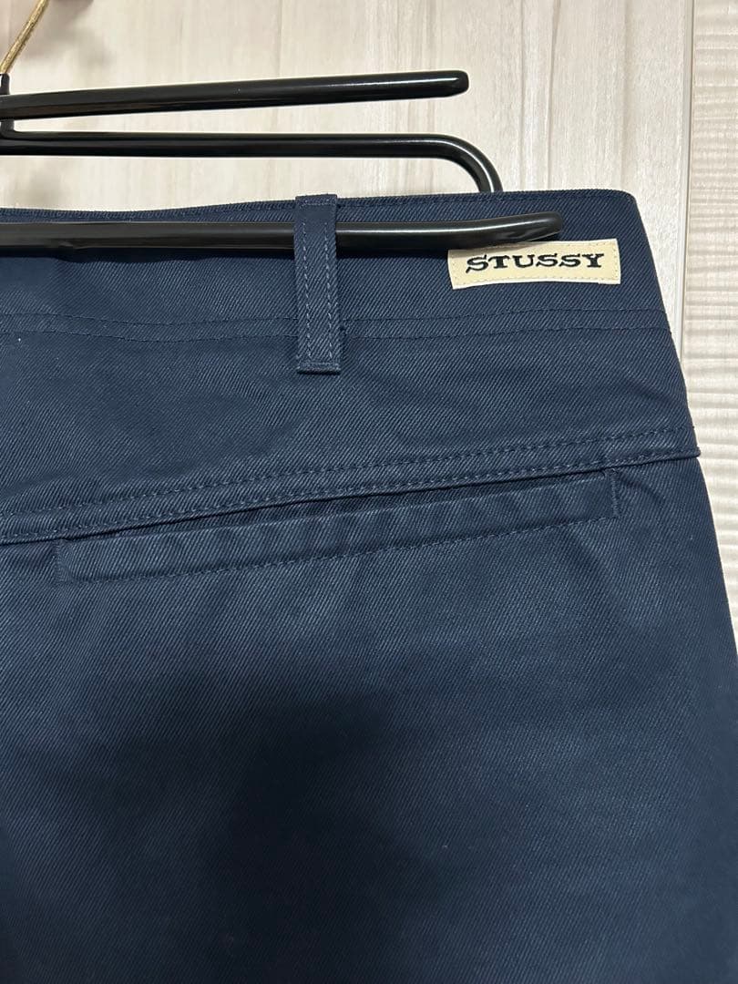 ツヨシ STUSSY 25秋冬 チノ トラウザー パンツ ネイビー 32