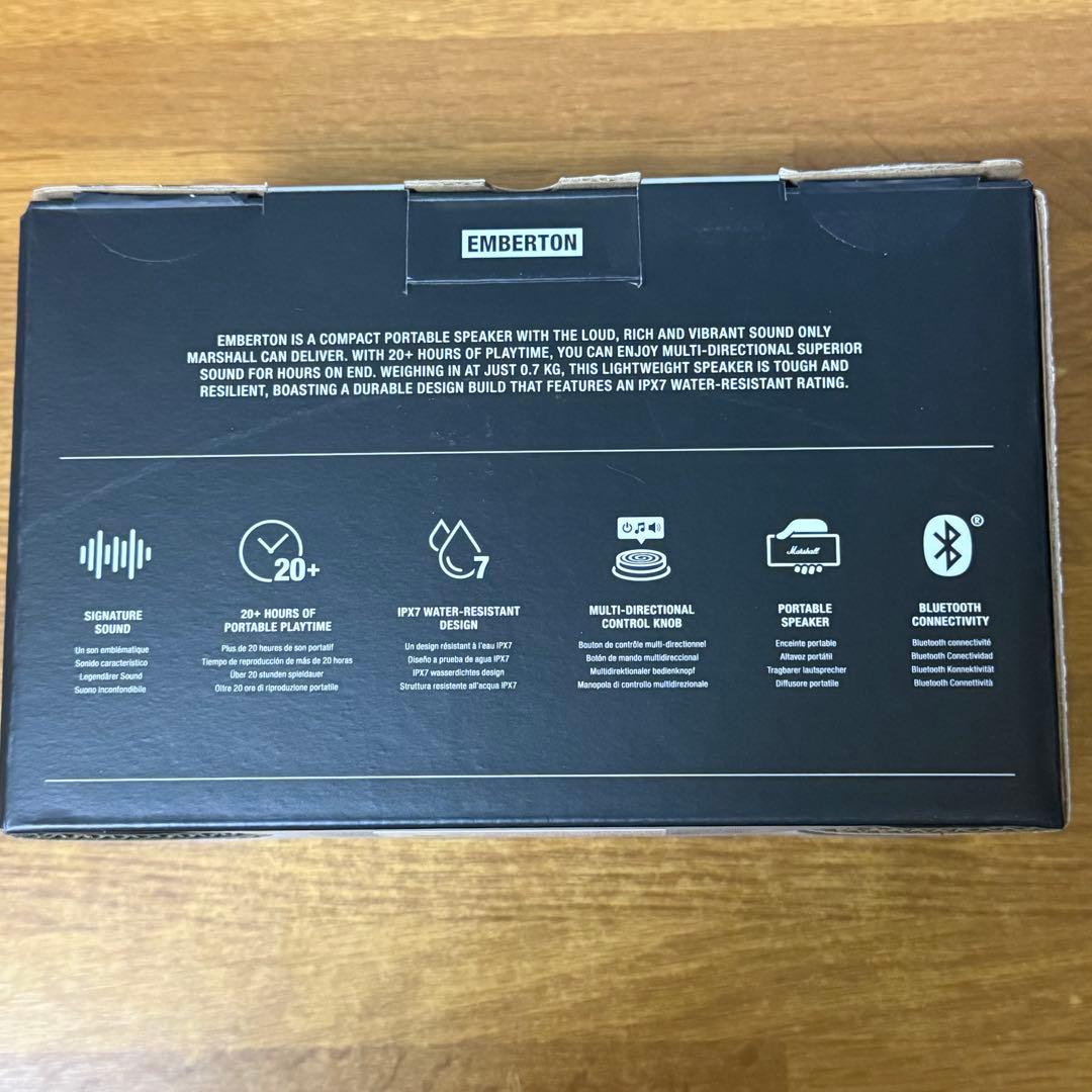 正規品 美品Marshall Emberton Bluetoothスピーカー