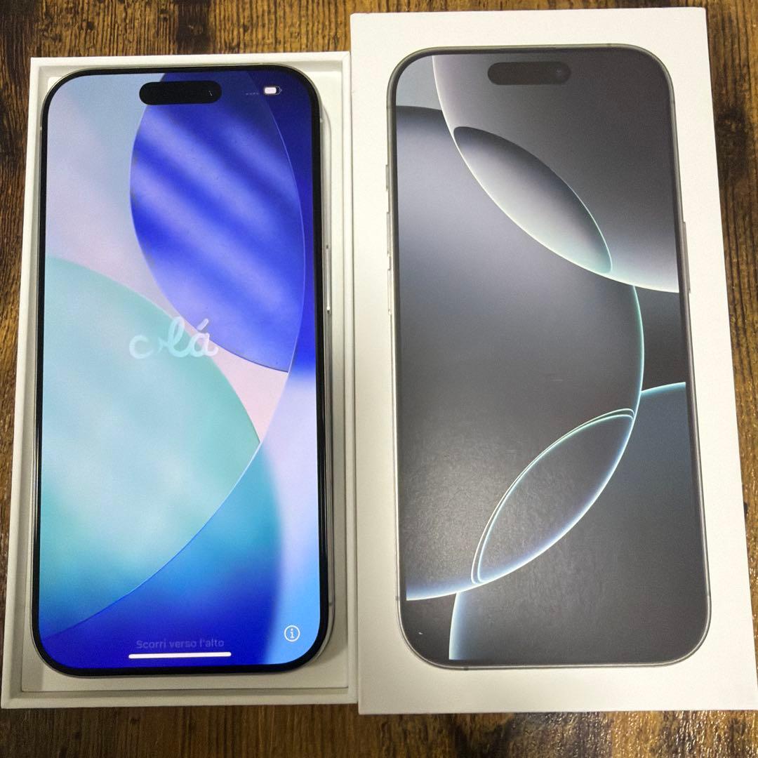 【バッテリー100%】iPhone16 Pro ホワイトチタニウム 512GB