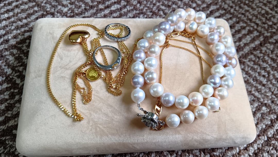 アクセサリー★ゴールドのネックレス★指輪★真珠のネックレス★K18ネックレス