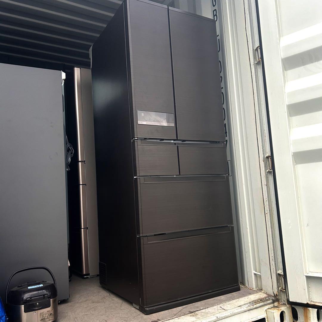 取付無料！三菱チルドルーム搭載木目調ダークブラウンインテリア冷蔵庫！洗濯機