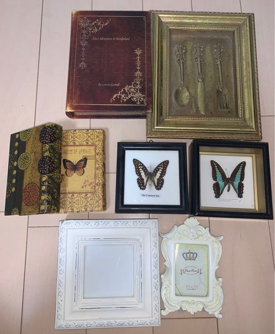 アンティーク 雑貨 小物入れ モルフォ 標本 など 8点セット