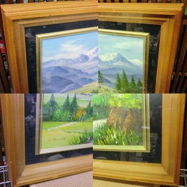 久世康弘　北アルプス　F10　油絵　額縁サイズ