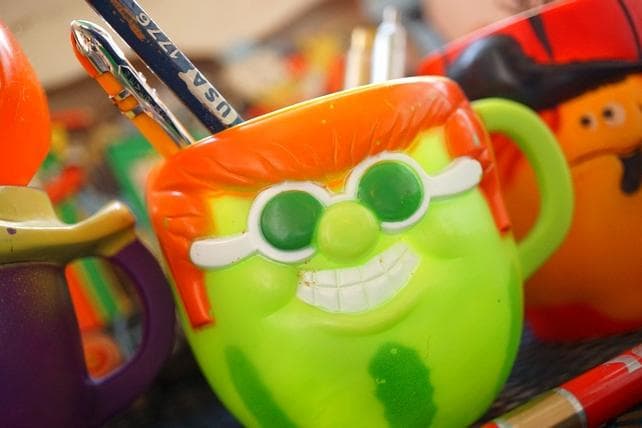 ヴィンテージ ファニーフェイス 4個セット マグ アドバタイジング