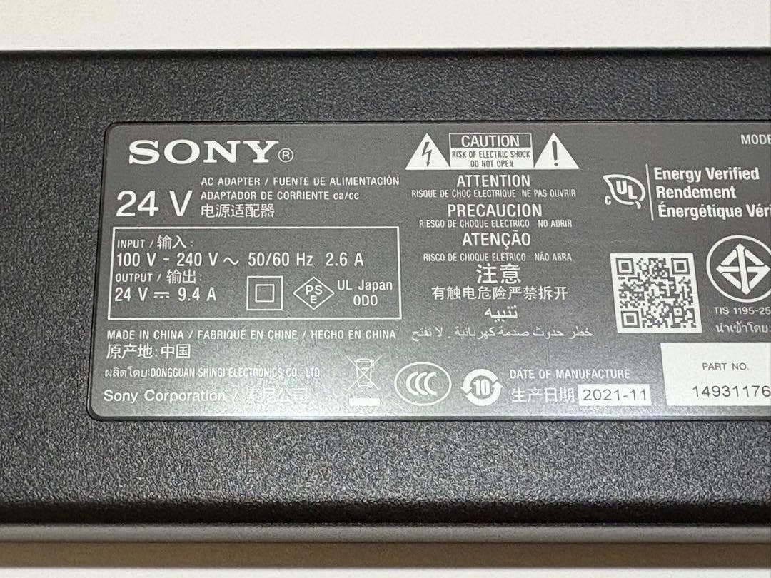 SONY 純正品　BRAVIA 電源ケーブル ACDP-240E01 24V