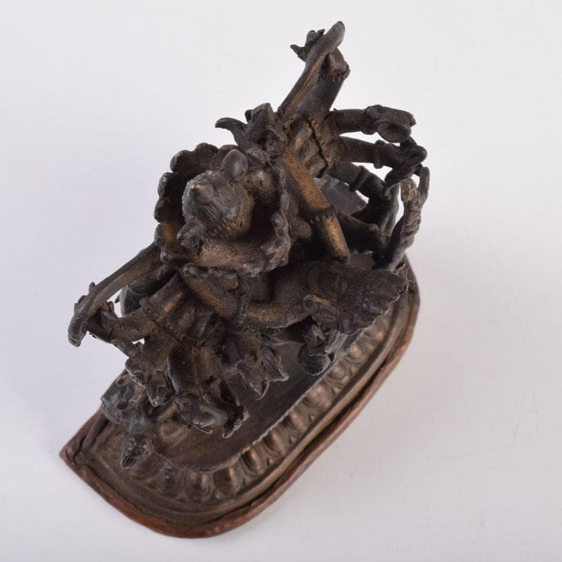 中国　古銅　チベット仏　歓喜仏　仏像　V　R8919