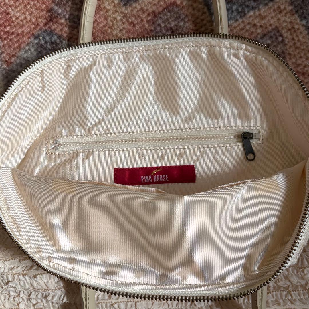 PINK HOUSE ピンクハウス　ピコフリルデザイン ハンドバッグ
