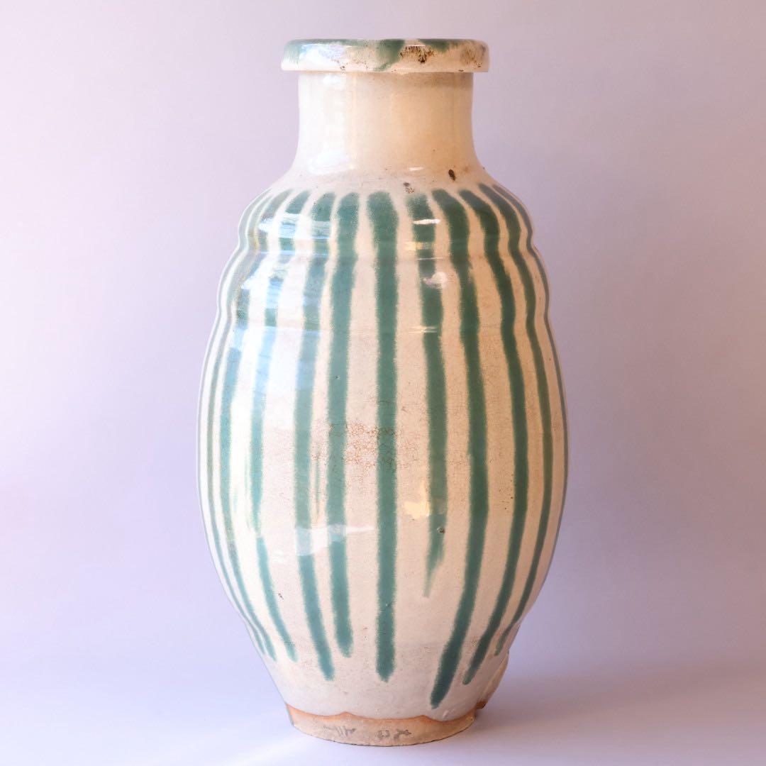 時代物 すだれ壺 約46.8cm