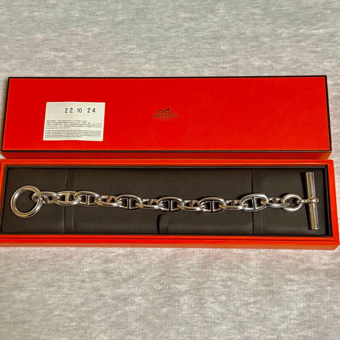 HERMES / エルメス シェーヌダンクル TGM12コマブレスレット